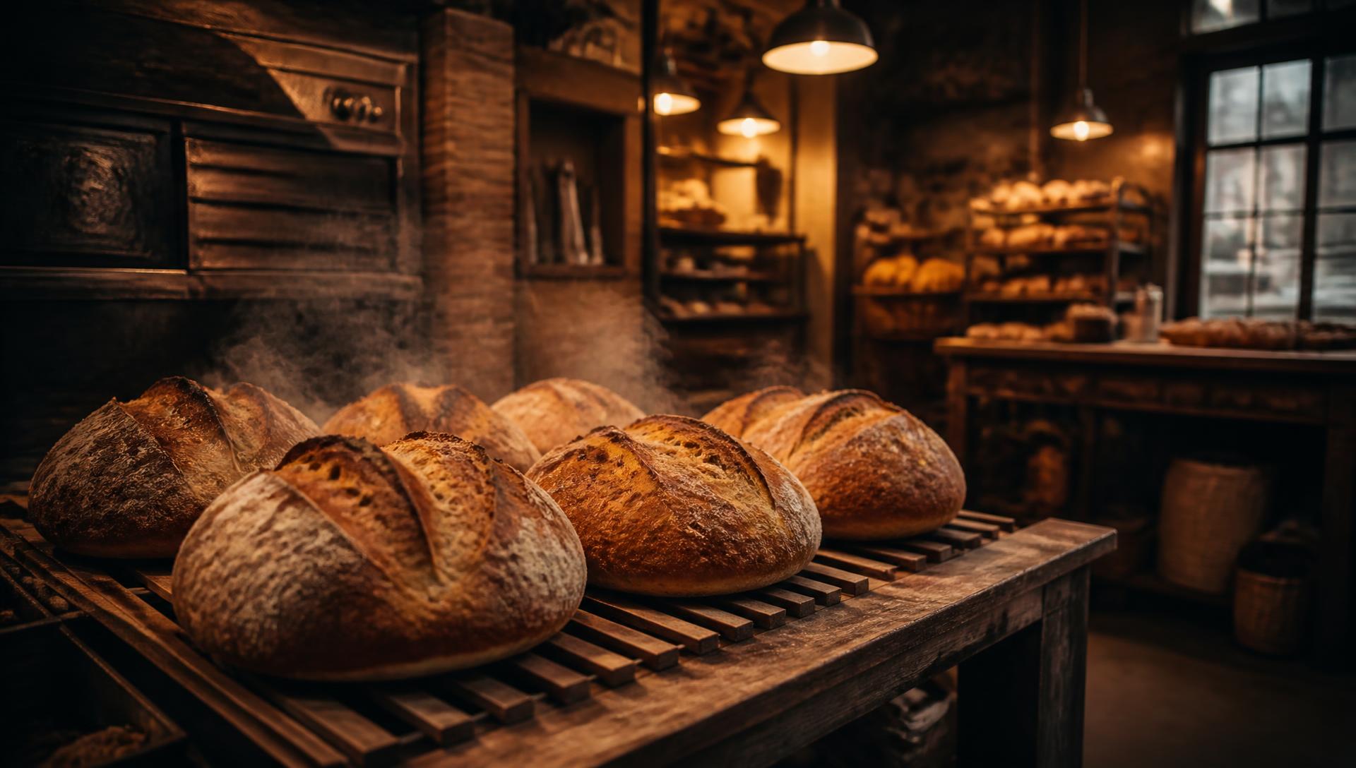 Roti artisan Bread Winner Pastry Bakery baru keluar dari oven